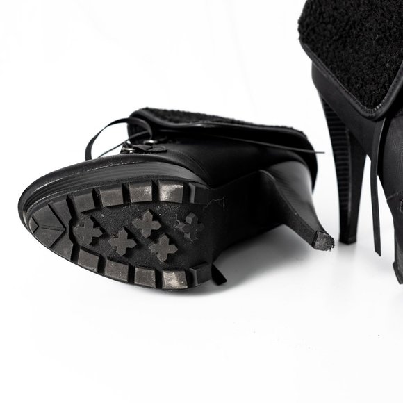 Anne Michelle High Heel Lace-Up Booties - Picture 4 of 5